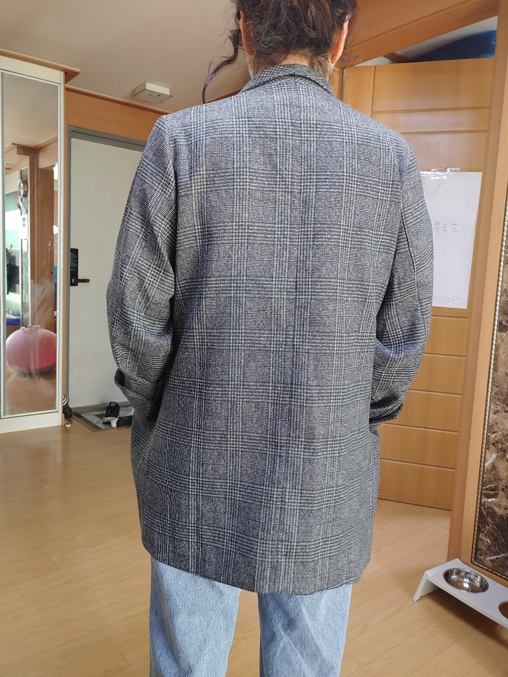 미스틱앤코 여성용 캐주얼 글렌 체크 자켓