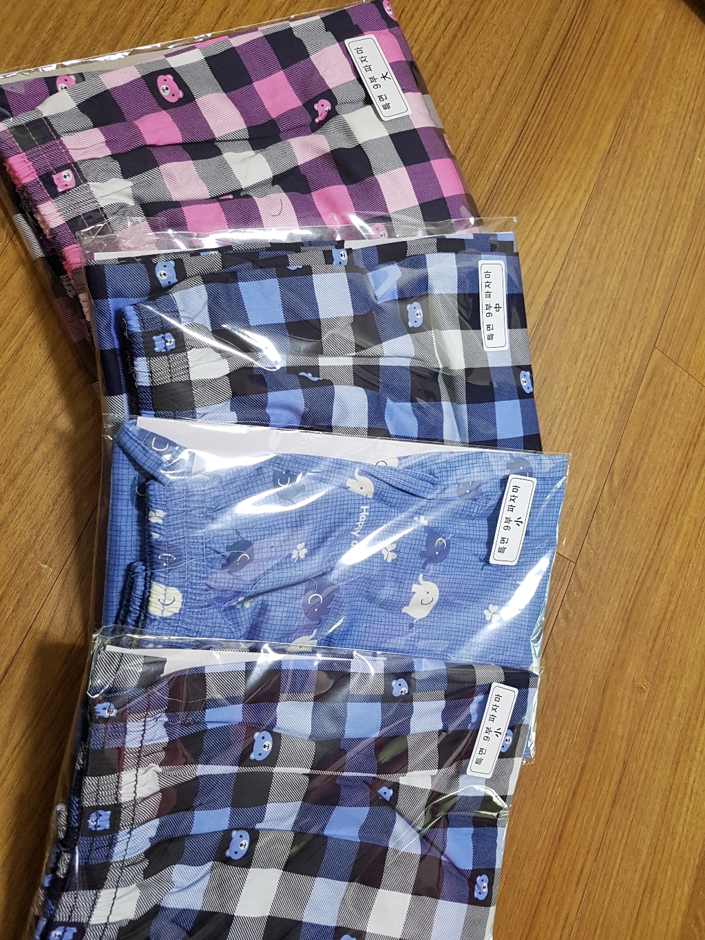 키즈라인 아동용 곰곰 9부 잠옷바지