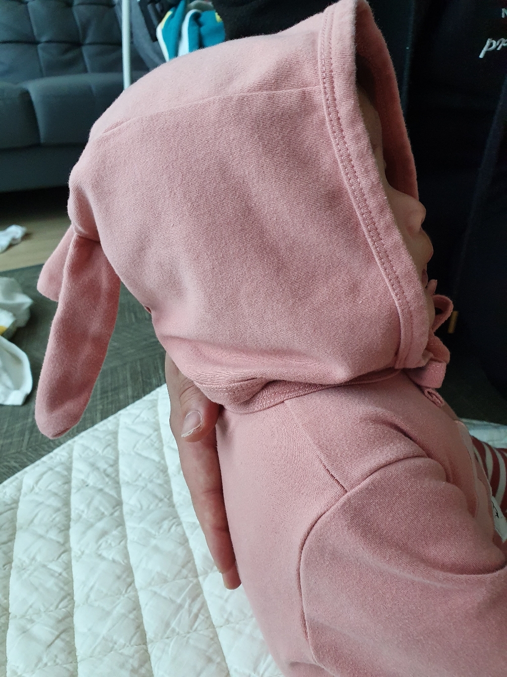 맘스케어 멍뭉이 바디수트 모자세트