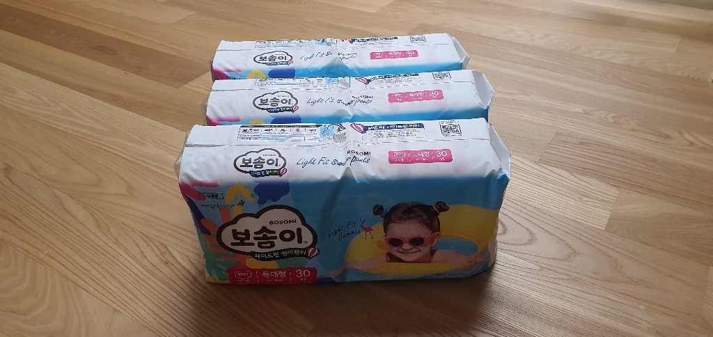 보솜이 라이트핏 썸머 팬티형 기저귀 여아용 특대형 리뷰후기