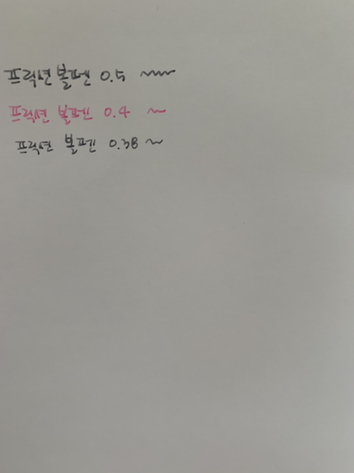 파이롯트 프릭션 포인트 노크 볼펜 0