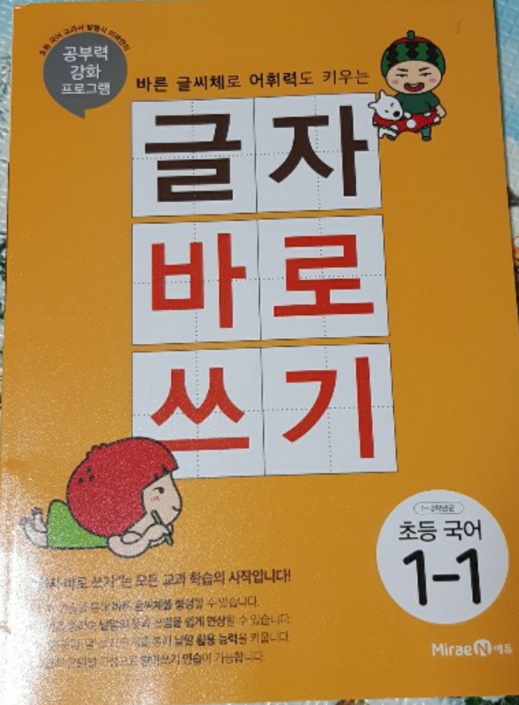 글자 바로 쓰기 초등 국어 1-1