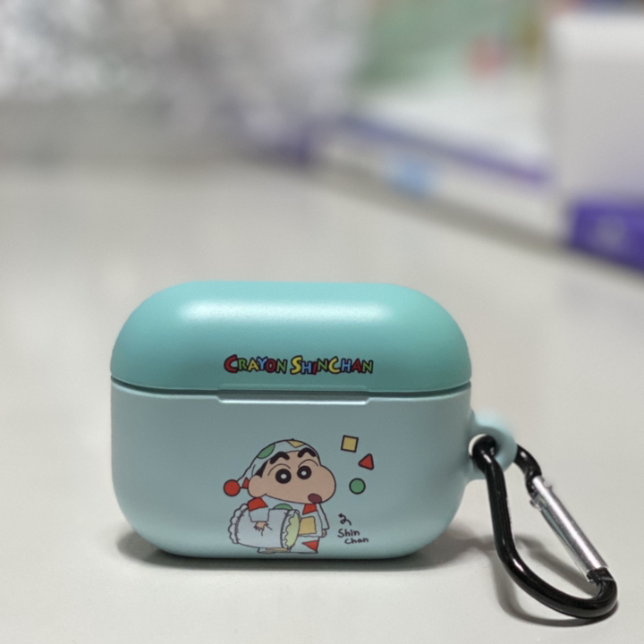 짱구 와 흰둥이 하드 에어팟 프로 케이스 철가루 방지 스티커