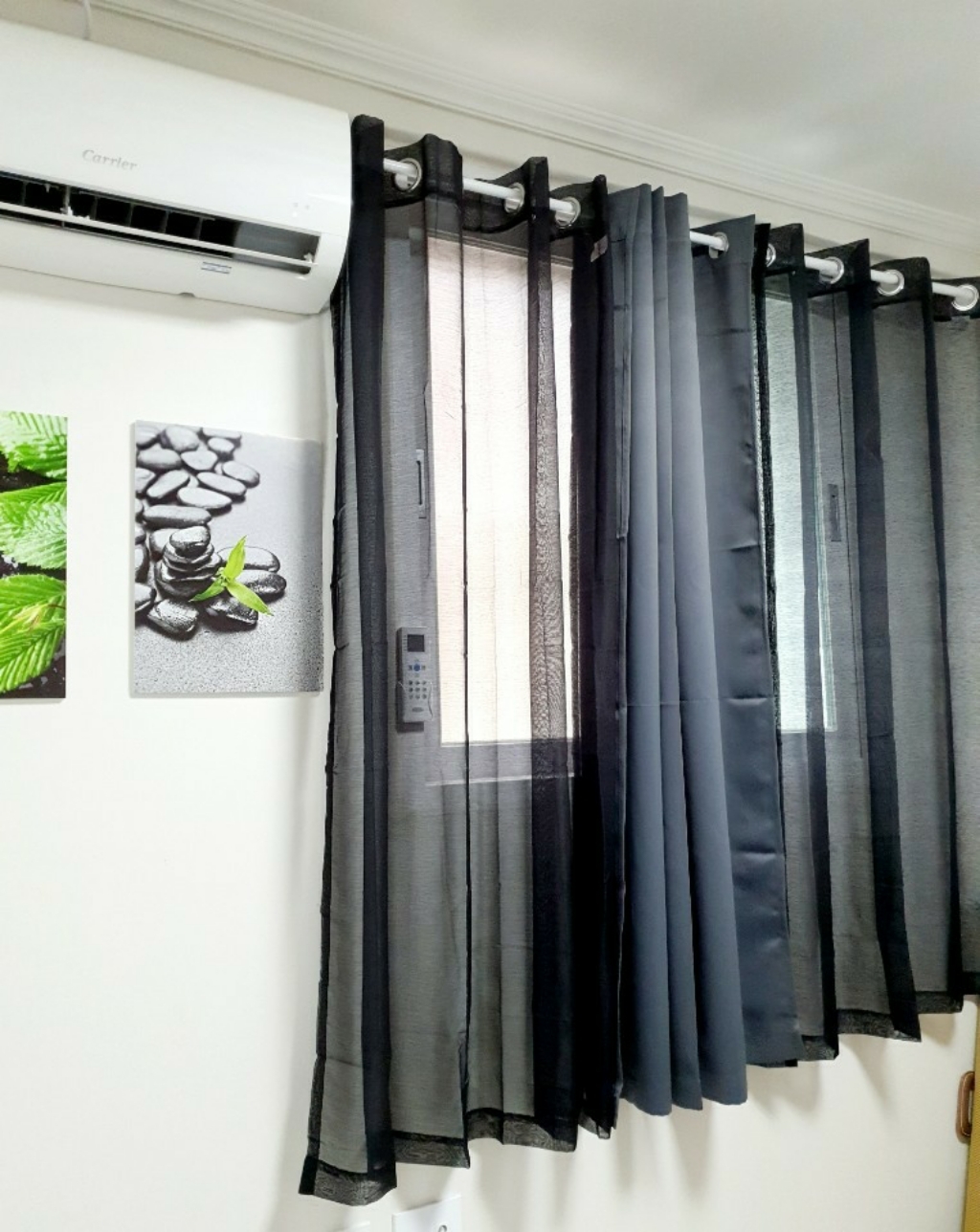 아임리빙 데일리 텔식 스타일 쉬폰커튼