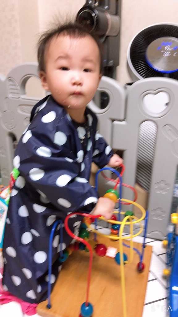 아이주 턱받이 앞치마형 긴팔
