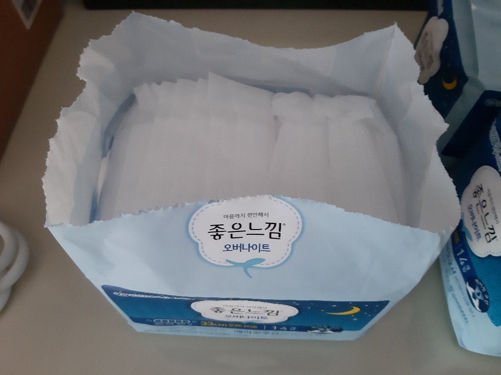 좋은느낌 울트라날개 생리대 오버나이트