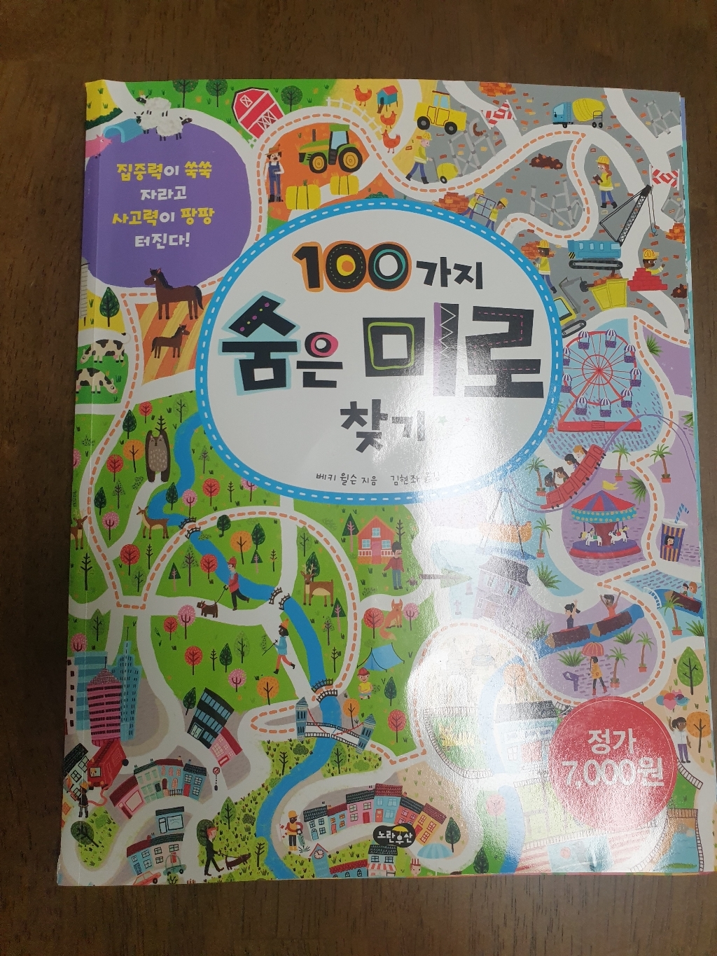 100가지 숨은 미로 찾기:집중력이 쑥쑥 자라고 사고력이 팡팡 터진다