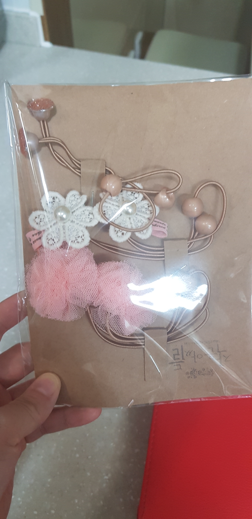 작은아씨들 쉬폰 레터링 보석 방울세트