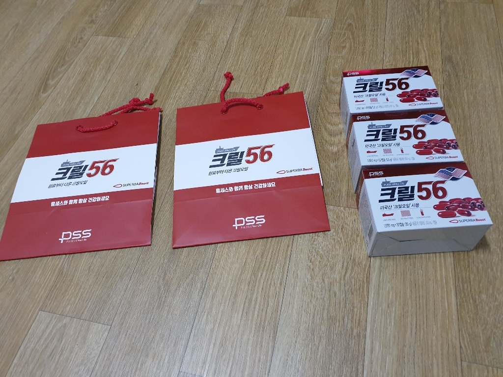크릴56 펄세스 함익병 크릴오일 30캡슐 4박스