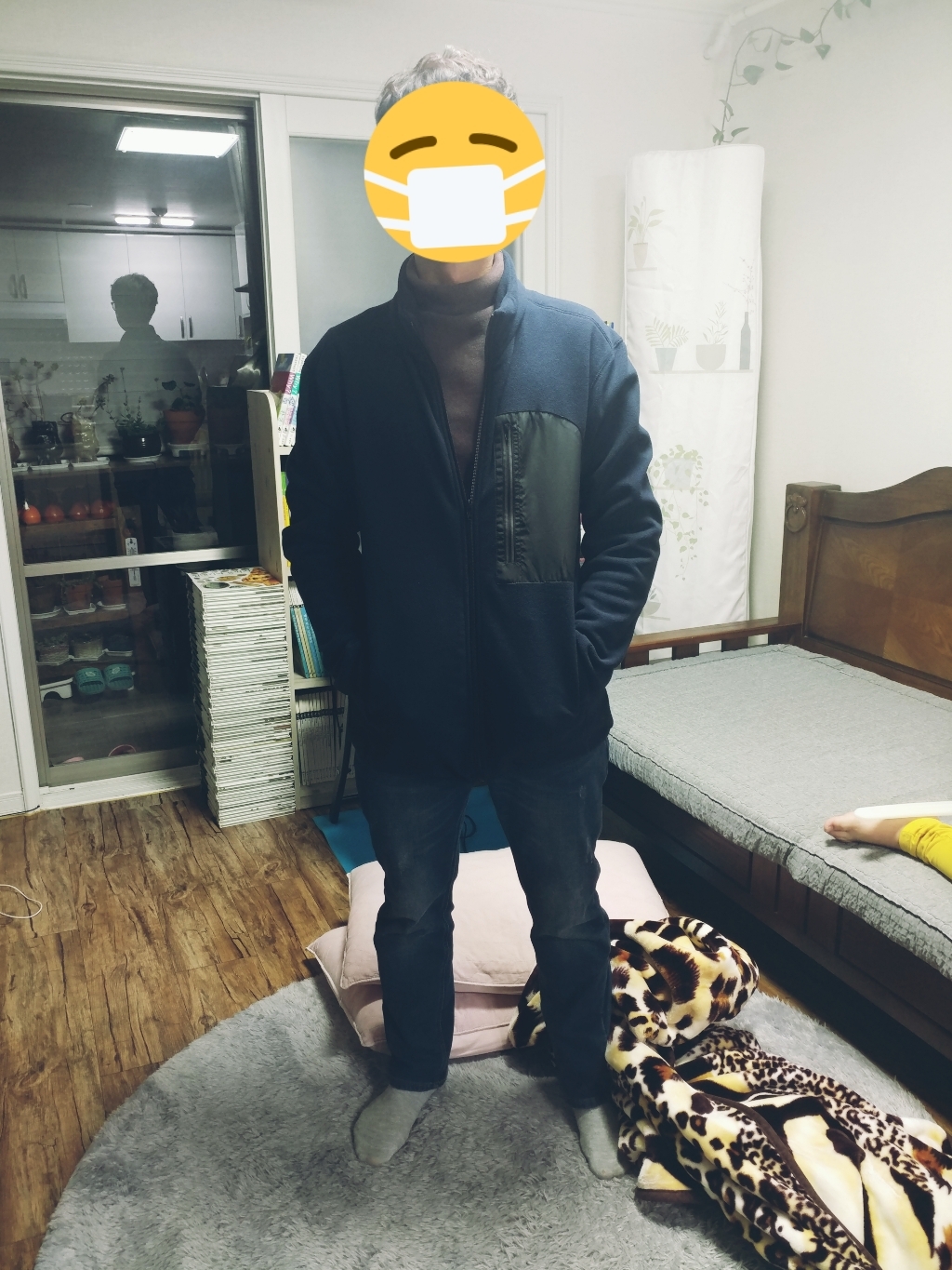 티데일리 남녀공용 리플렉스 플리스 집업 오버핏 빅사이즈 후리스