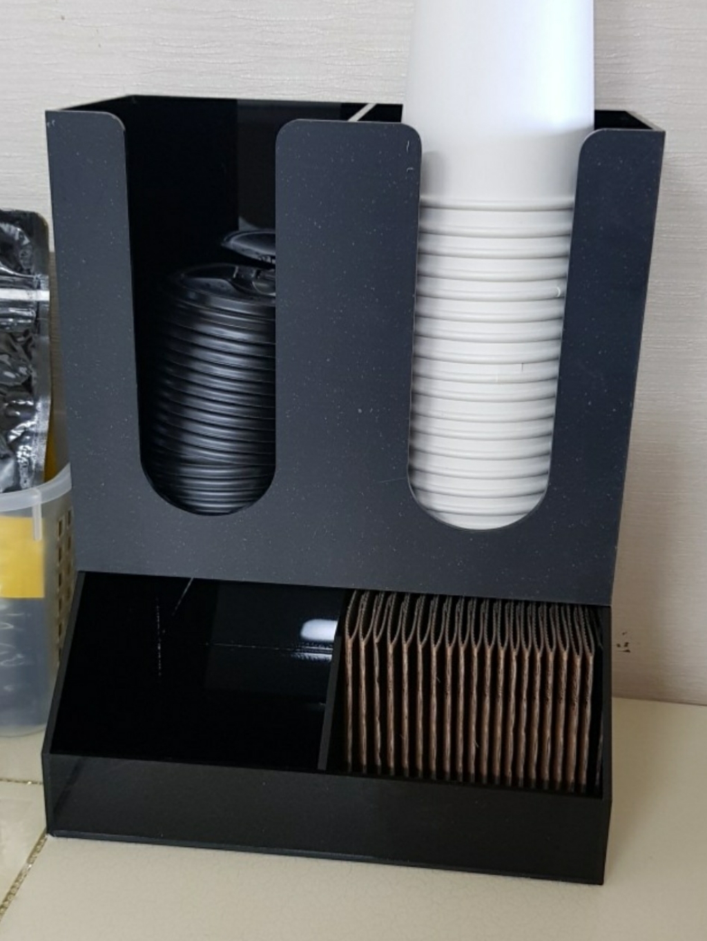 점핑홈 탕비실정리함 카페 종이컵 냅킨 커피보관 디스펜서 보관 커피정리함 리뷰후기