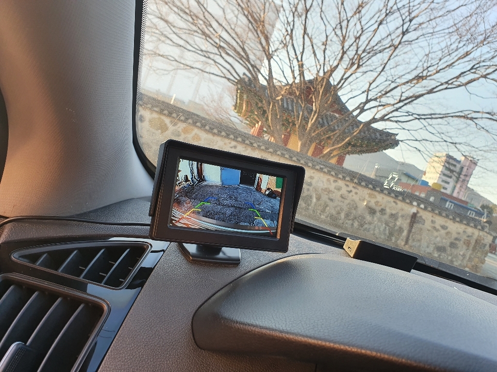 아이카 전차종 모니터 후진 자동반응 후방카메라