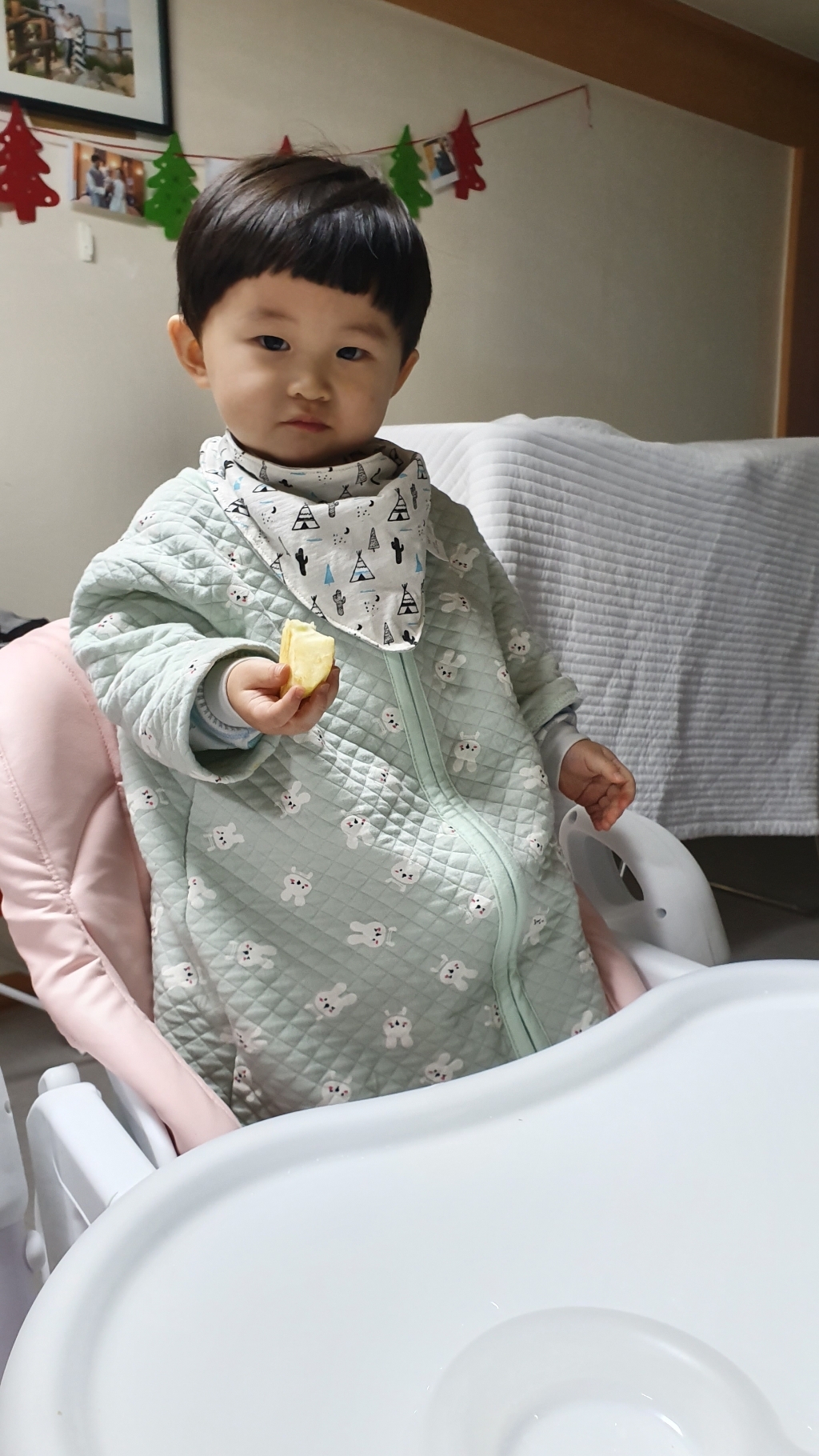 꾸미 쁘띠레빗 긴팔 수면조끼/유아동수면조끼 리뷰후기