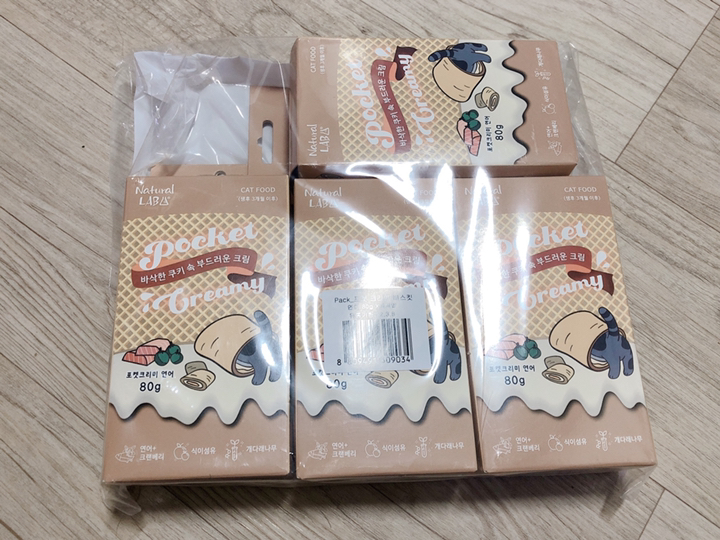 내츄럴랩 포켓 크리미 고양이 비스킷
