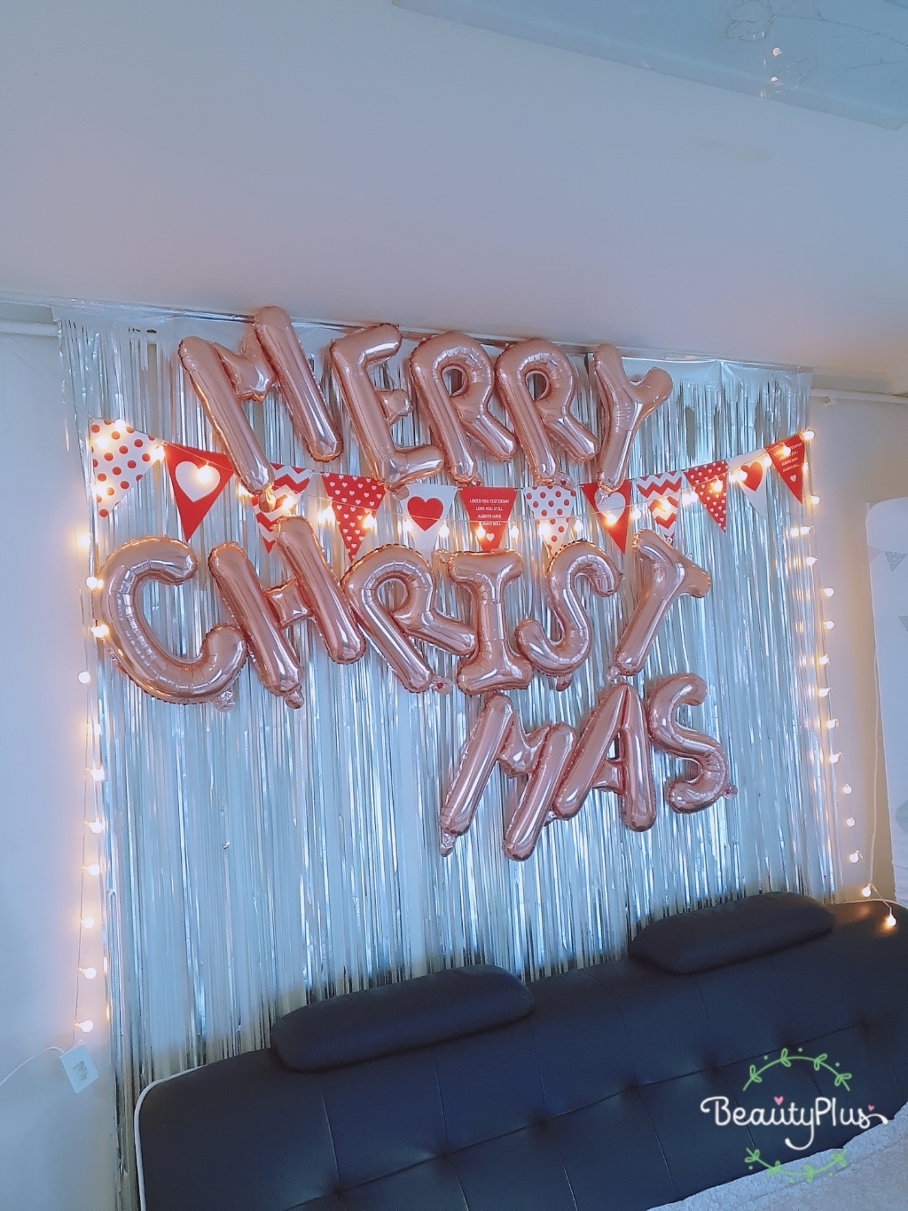 ERRY CHRISTAS 은박풍선 커튼