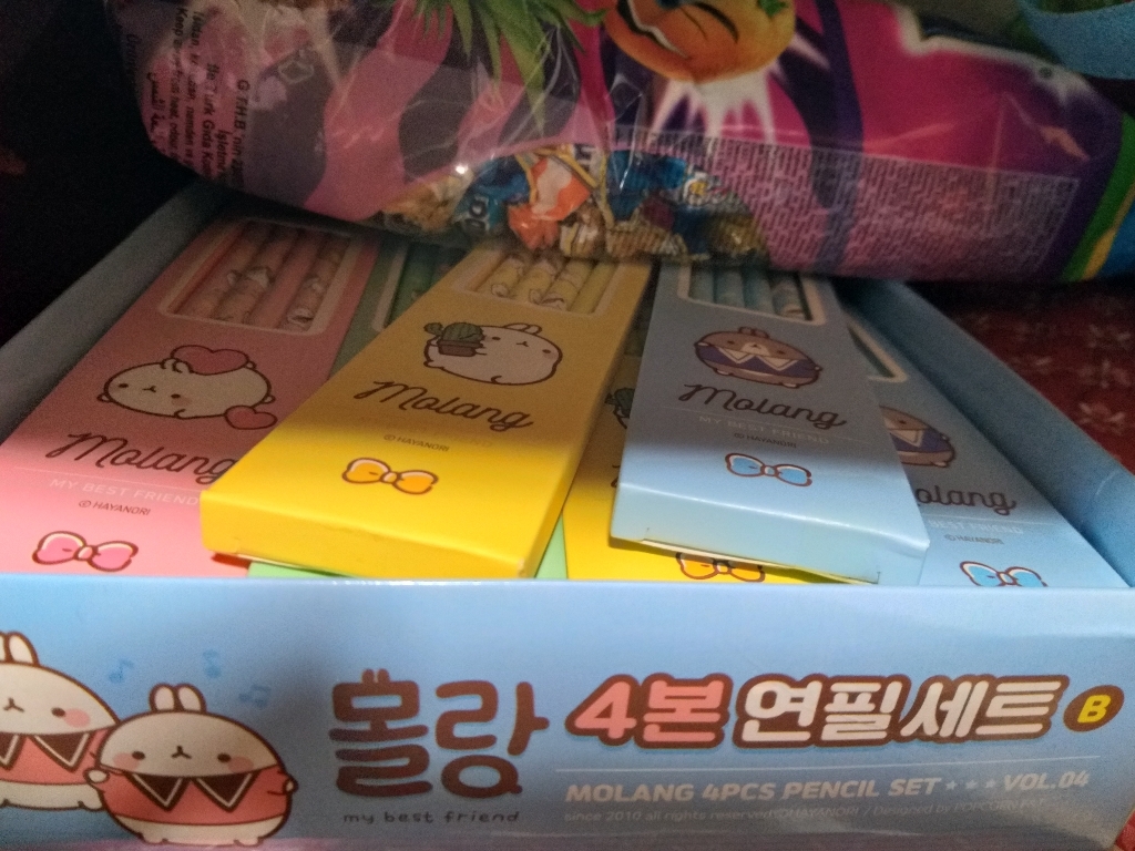 몰랑 4본 연필 B 리뷰후기