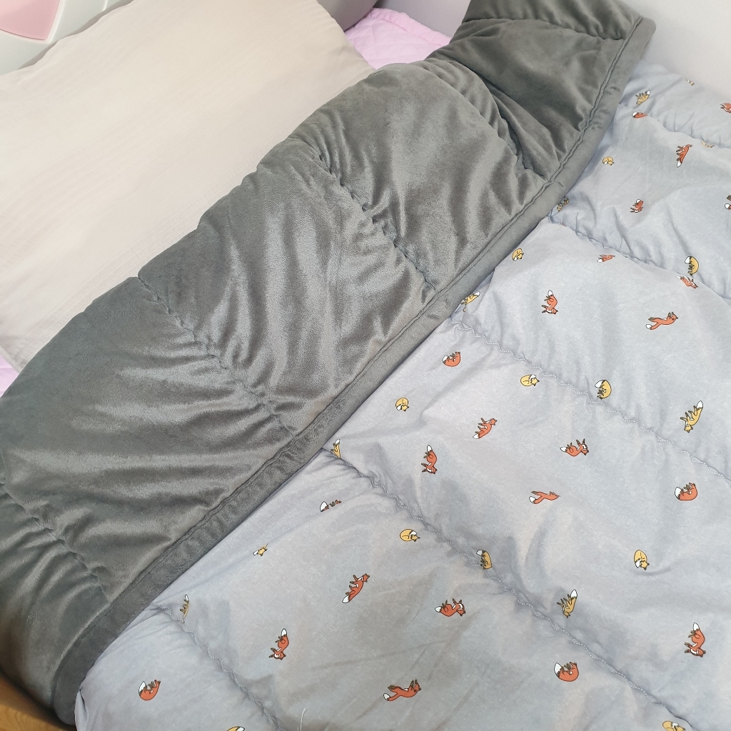 지베딩 꼬마여우 프리미엄 나노화이바 &a; 밍크극세사 이불 리뷰후기