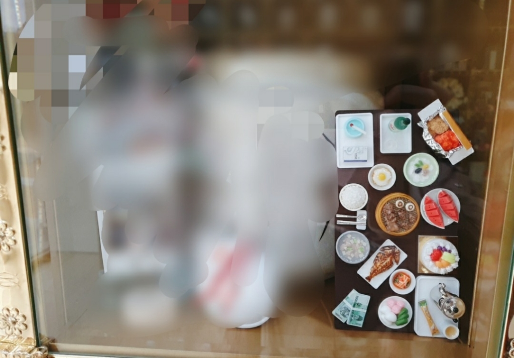 미니로 - 미니어쳐 납골당 꾸미기 장식 담배 변경가능- 쟁반 무료증정