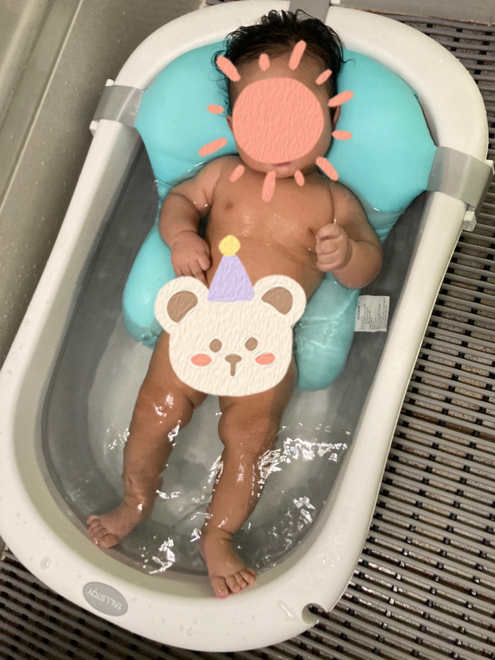 [본사]톨스토이 접이식욕조 유아욕조 신생아욕조 유아목욕쿠션 신생아목욕의자