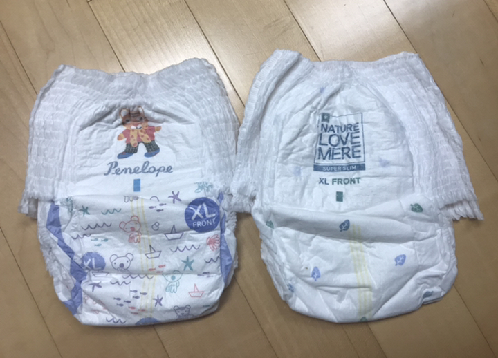 네이쳐러브메레 슈퍼슬림 팬티형 기저귀 남여공용 XL 리뷰후기