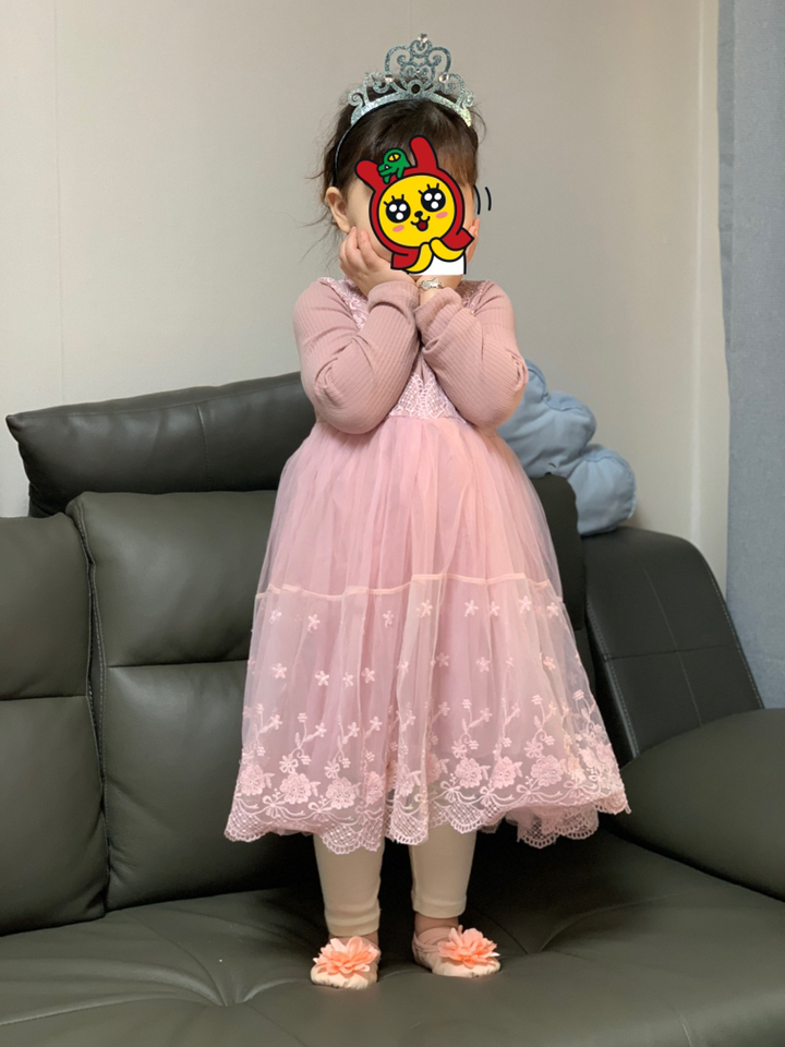 크리스탈하우스 여아 공주 봄 가을 러블리 레이스 원피스