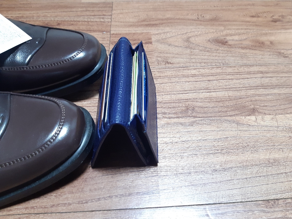 젠틀 소가죽 명함지갑 반지갑 리뷰후기