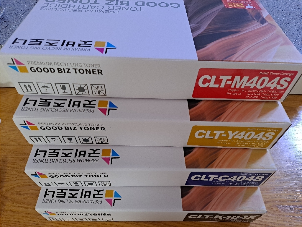 삼성 정품충전 재생토너 4색세트 CT-K403S CT-K404S CT-K405S CT-K406S CT-K504S