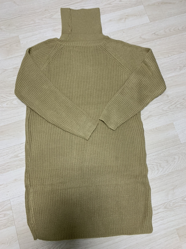 [로잘린] 메이 터틀넥 롱니트 원피스 리뷰후기