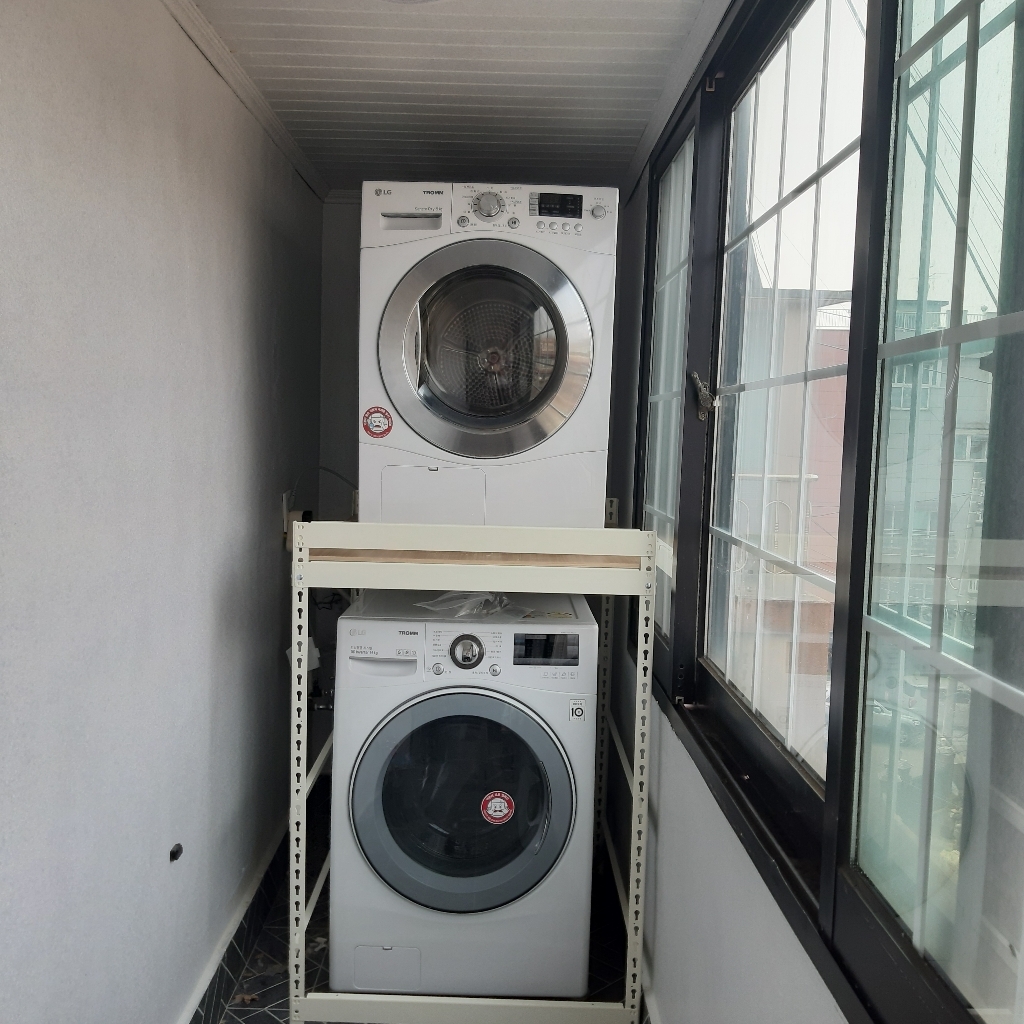 건조기선반 직렬설치 세탁기선반 세탁실선반 건조기다이