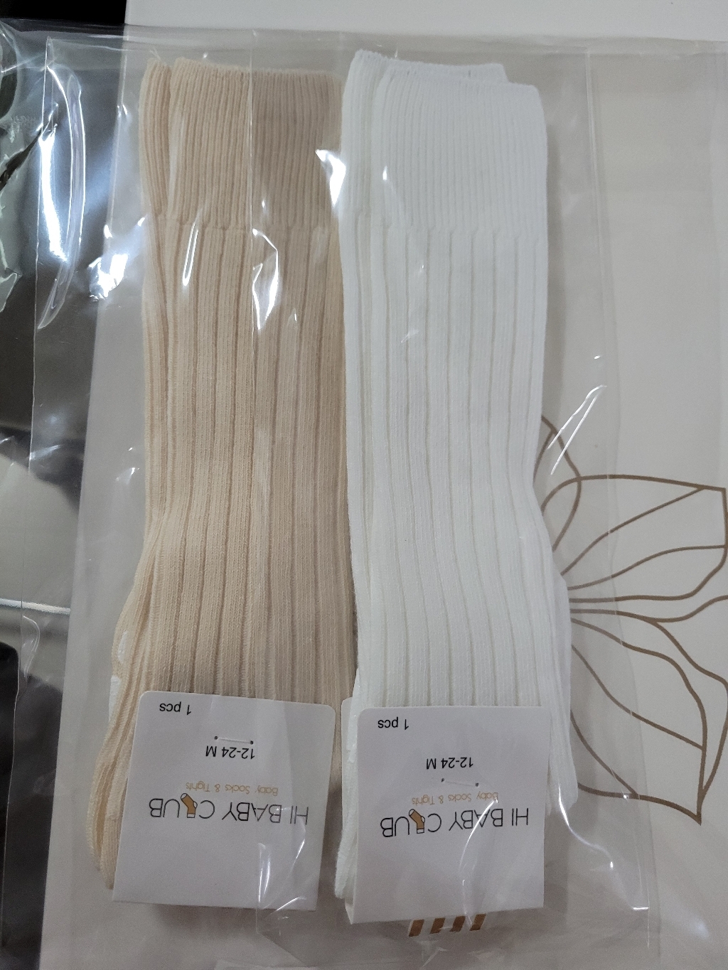하이베이비클럽 롱 골지 아기 니삭스 2종세트 리뷰후기
