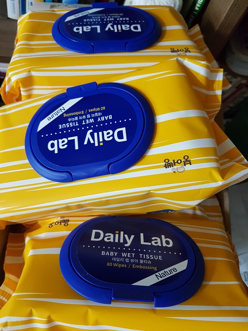 붕어빵 아기물티슈 데일리랩 네이처 80매
