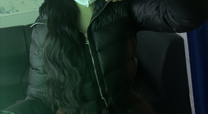 하이유니 히피 펌 포니테일 가발