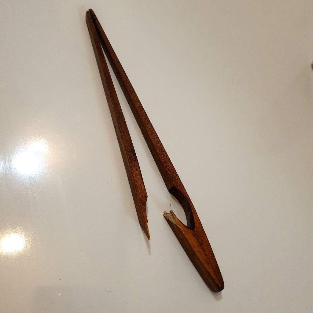 에보니 옻칠 집게 조리도구