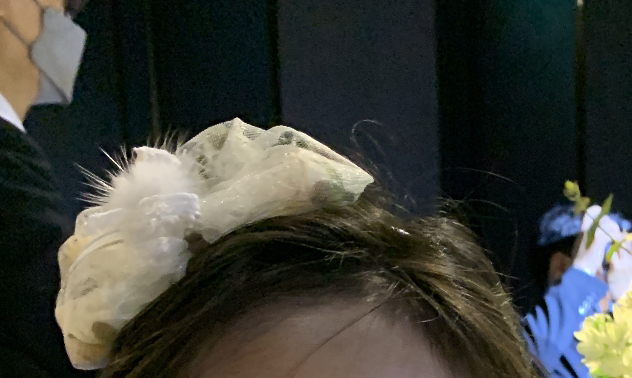 비단길 플리아 꽃 머리띠 아이보리