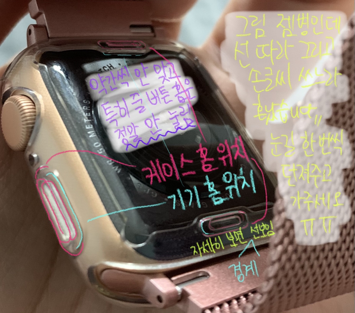 올인템 애플워치7 6 5 4 3 2 1 SE 보 필름 액정 풀커버 TU 파손 방지 보 케이스