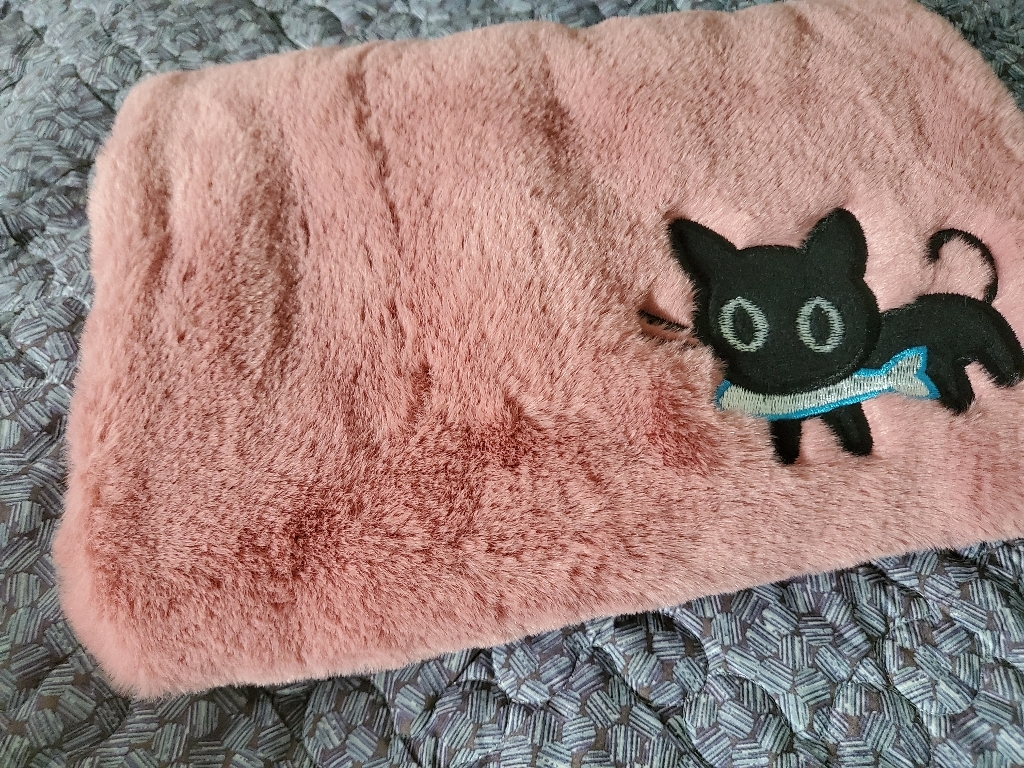 보성 충전식 온수 찜질기 파우치형 고양이 핑크