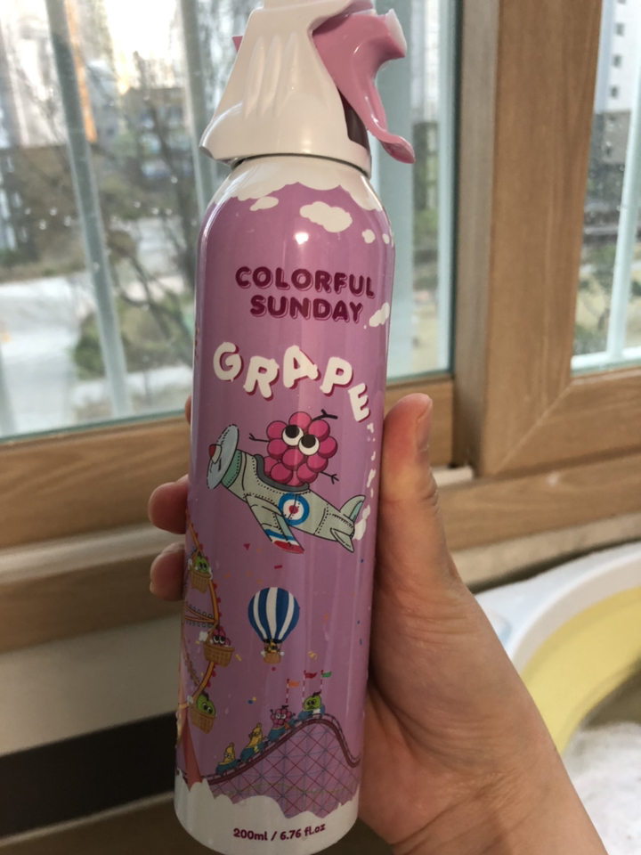 컬러풀선데이 유아 거품 목욕 촉감놀이 버블 클렌저 포도