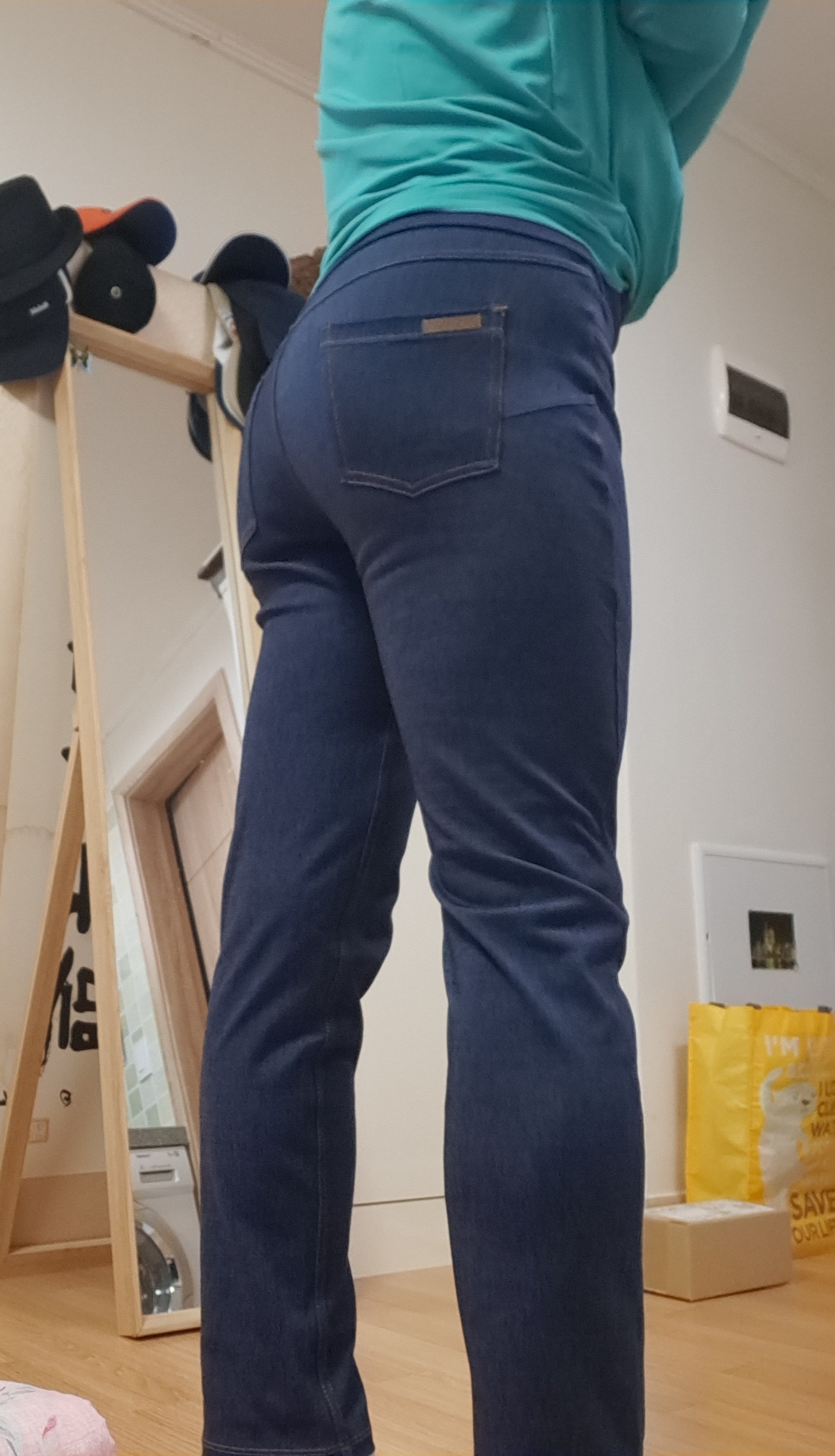 [하비] 배쏙 복부힙업 보정 일자팬츠 8차 4종택일 리뷰후기