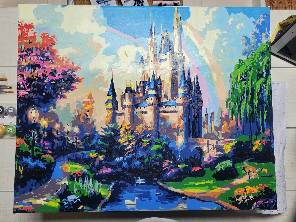 미니스토어 DIY 명화그리기 물감 붓 40X50 풍경 03선물