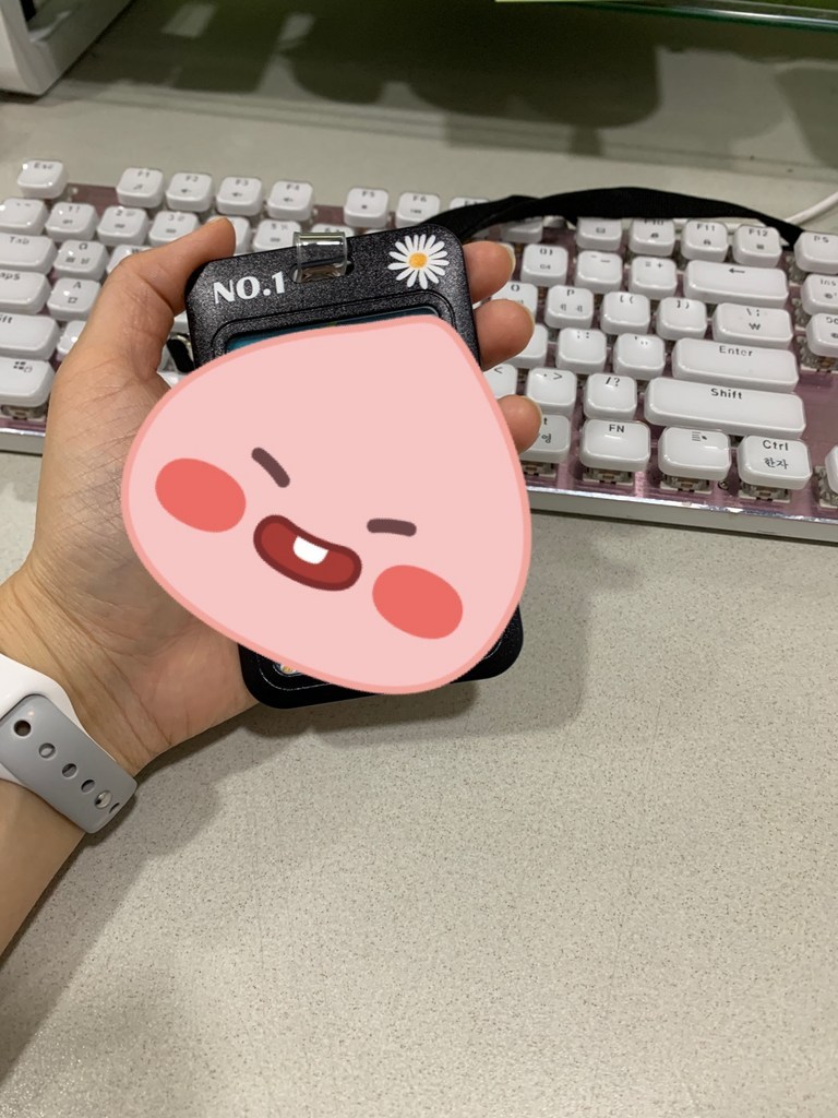 스트릿 슬라이드 사원증 케이스 세로형