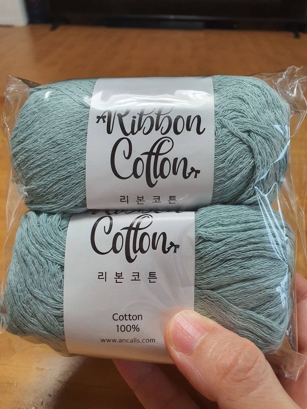 앵콜스 리본코튼 뜨개실 리뷰후기