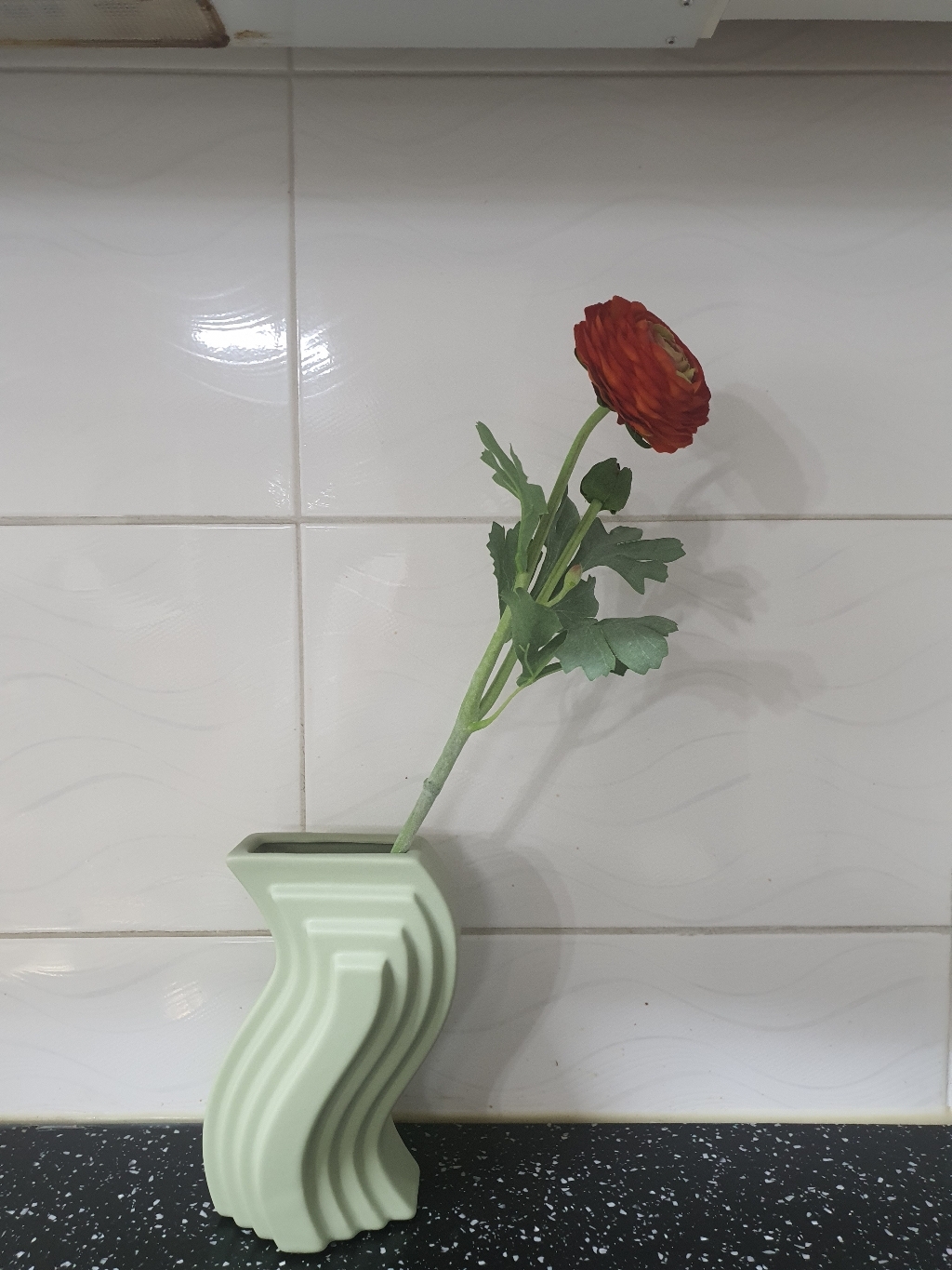 하루의공간 웨이브 도자기 화병 리뷰 후기