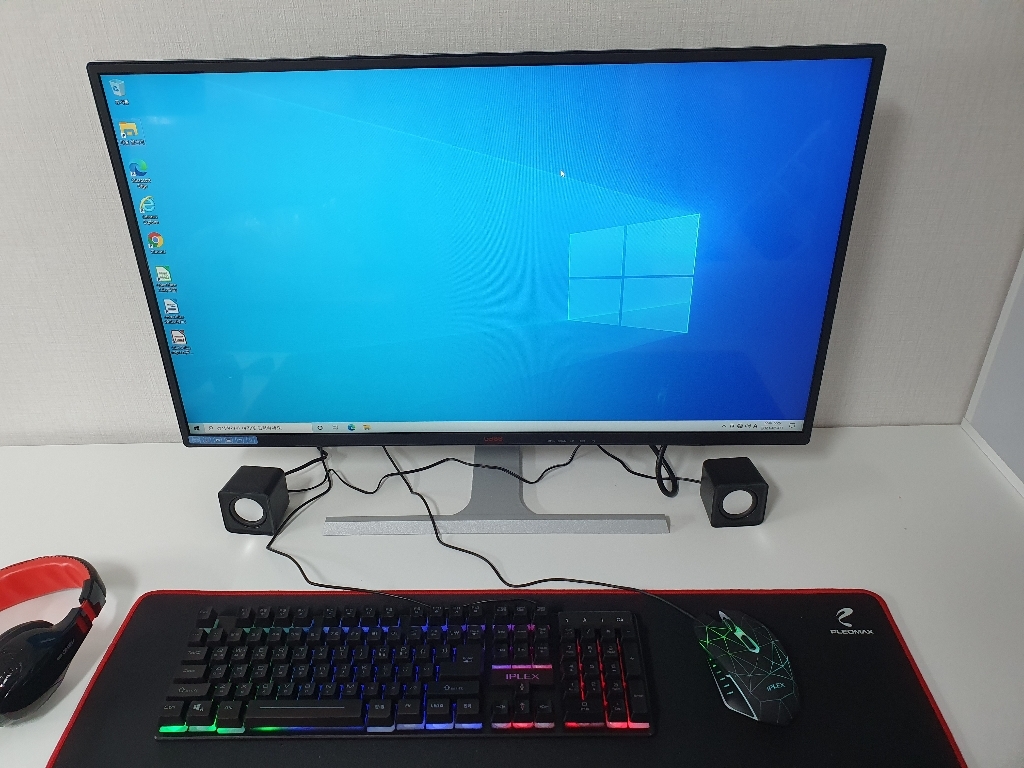 바른 컴퓨터 게이밍PC 풀세트 배그 오버워치 피파 디아블로 사무용PC 데스크탑 모니터선택 윈도우10 리뷰후기