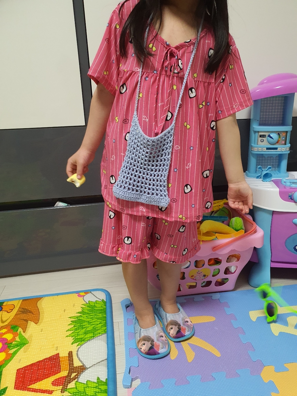 디비코리아 2021 여아 키즈 반팔 동그리 상하 여름 파자마 아동 마약 잠옷 리뷰후기