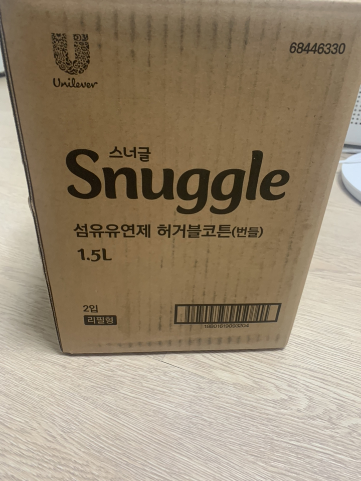 스너글 초고농축 섬유유연제 허거블 코튼 리필 15L 7개 리뷰후기
