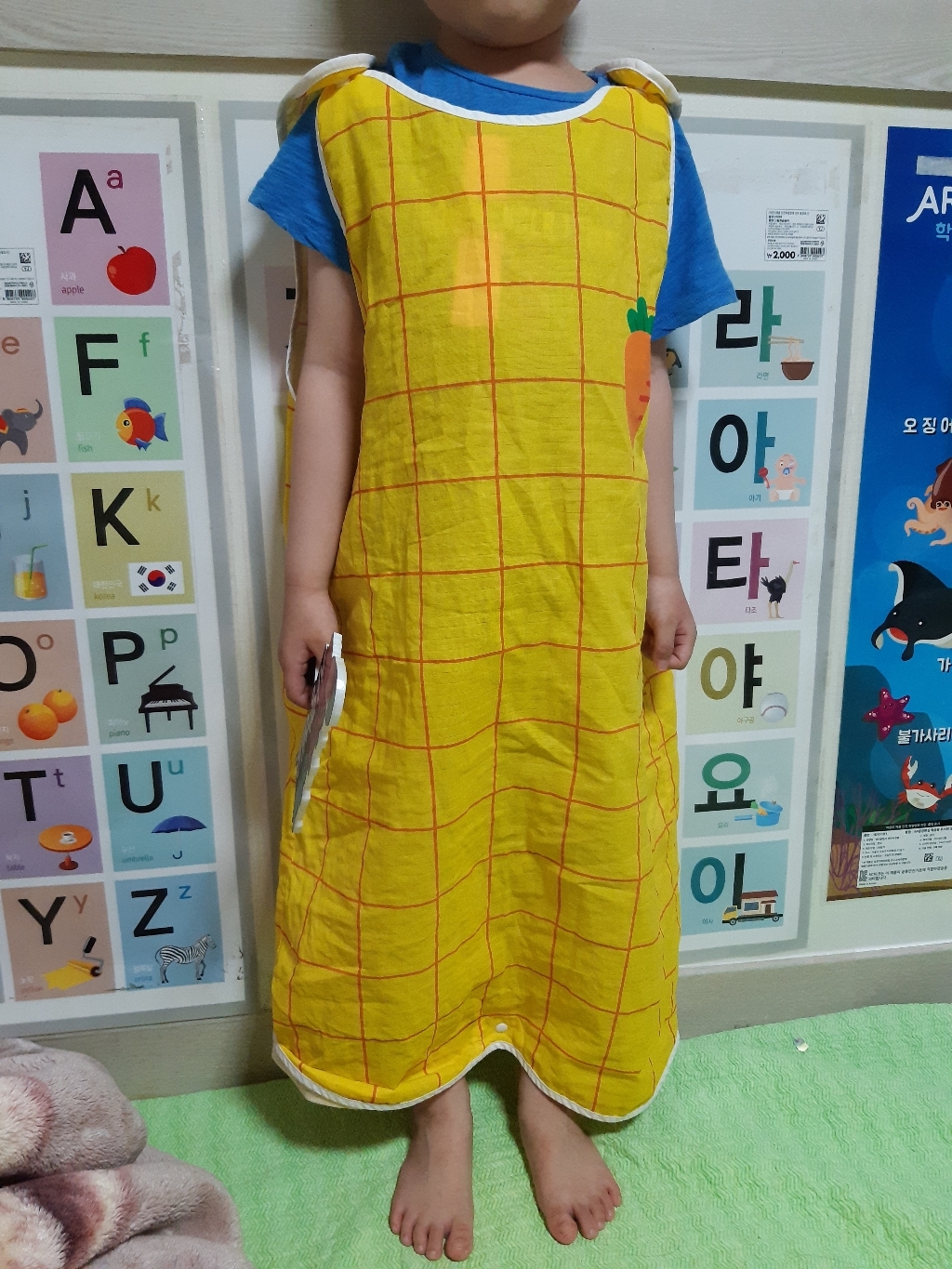 아동용 미니당근 더블거즈 수면조끼 리뷰 후기