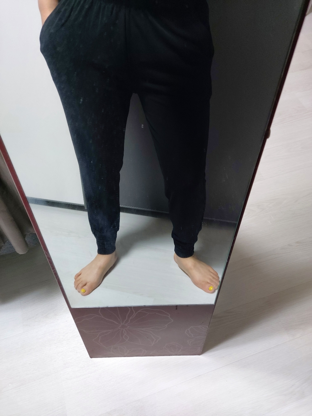 필테라 여성용 강연사 조거팬츠 시보리