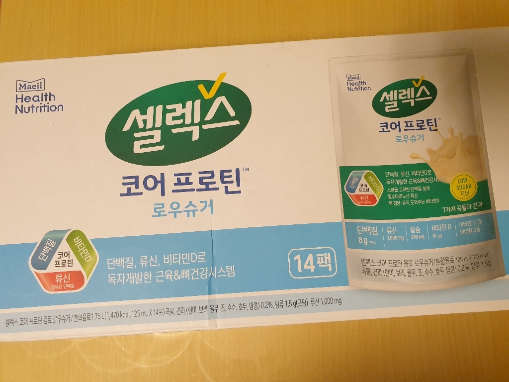 셀렉스 코어 프로틴 음료 로우슈거