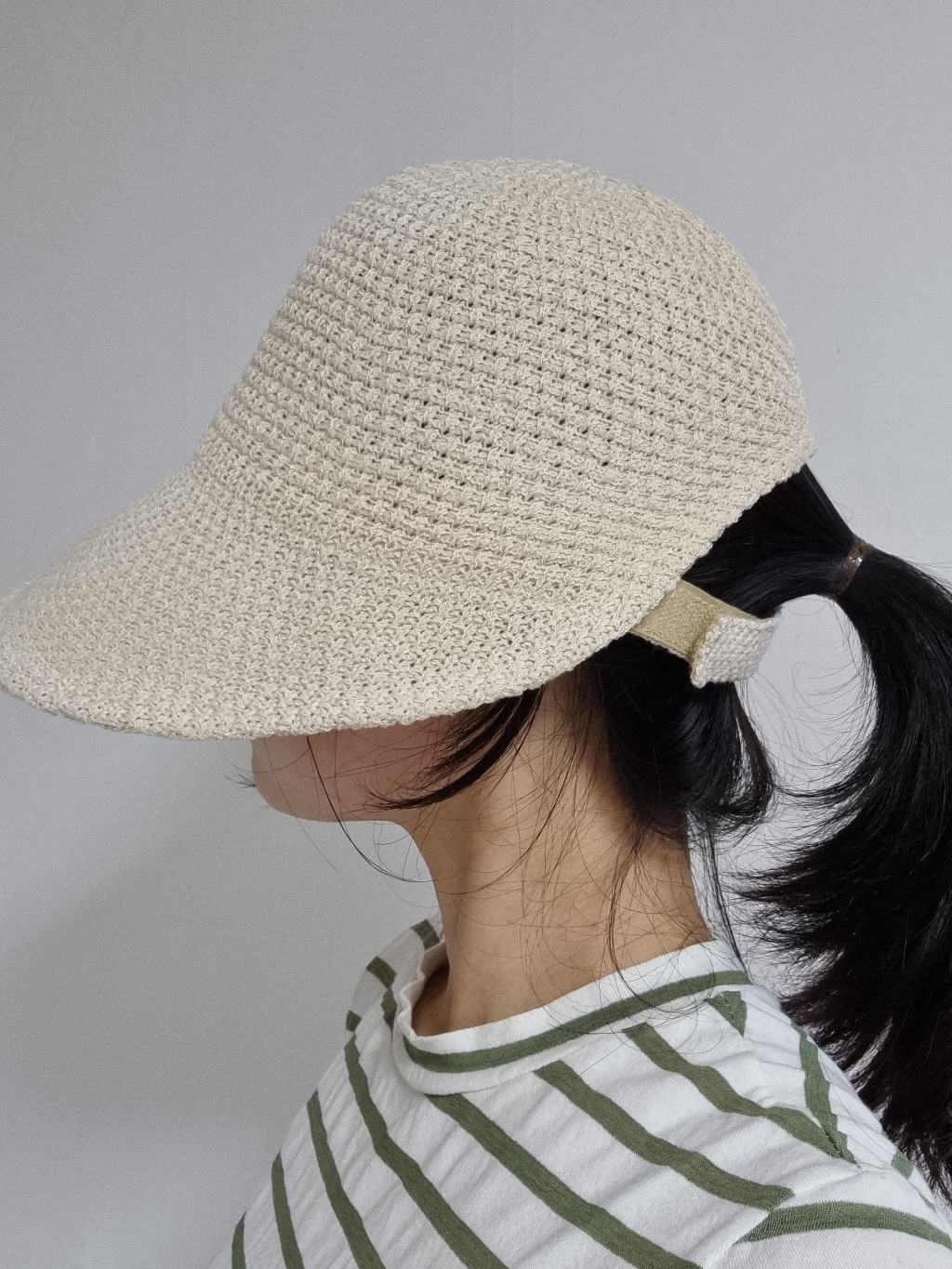 고급 예쁜 해변 전면넓은챙 밀짚 여름벙거지 여성모자 조절가능