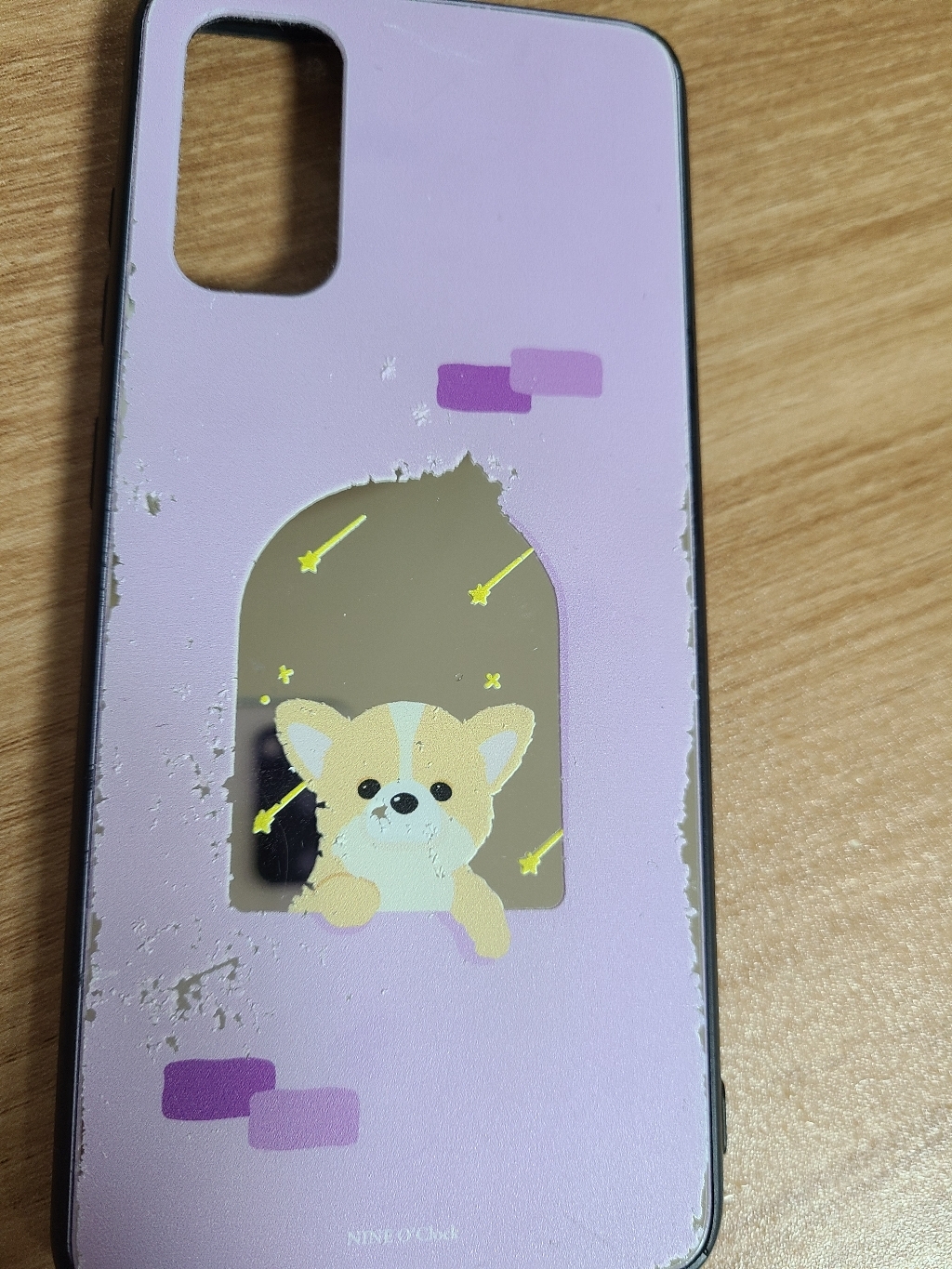 나인어클락 리틀 퍼피 별똥별 미러 휴대폰 케이스